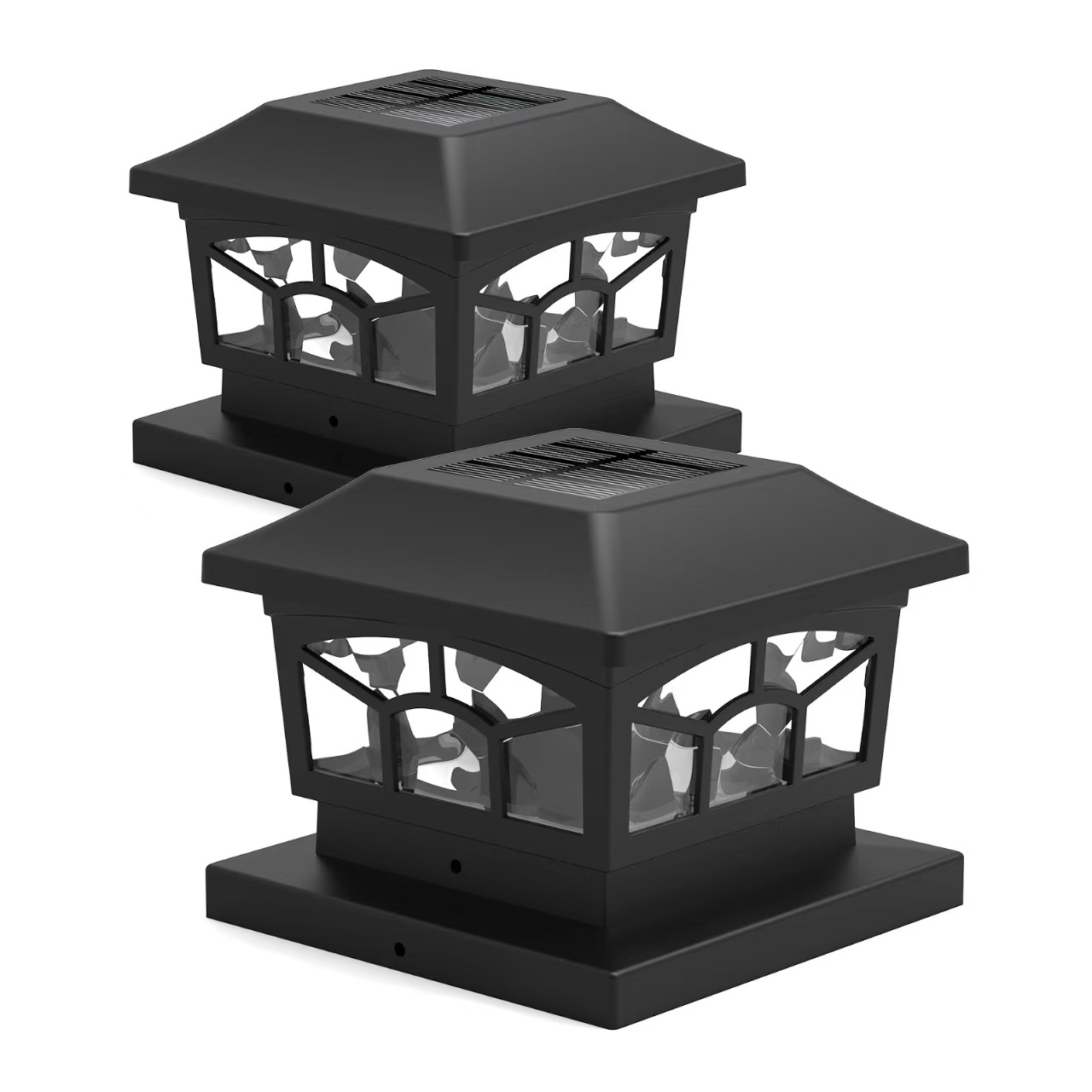 Chế độ kép Solar Post Cap Light Đèn sân vườn năng lượng mặt trời