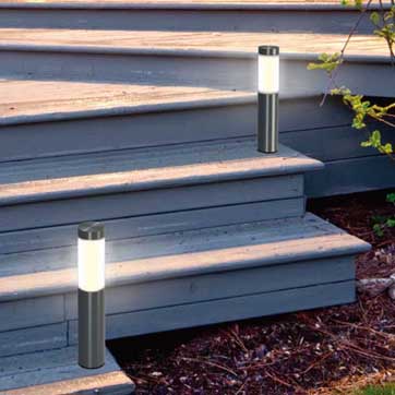 Ánh sáng ngoài trời Bollard năng lượng mặt trời